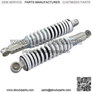 12" Adjustable White Shocks for Go-Karts & Mini Bikes (Set of 2) (12 mm ID)
