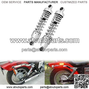 310mm 12 inch Shock Absorber Universal Motorcycle Rear Suspension Aluminum Fit for Harley Touring Softail Road King Heritage Chrome 1 Pair