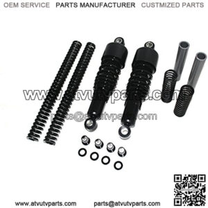 LS004- Compatible with Black Slammer Shocks + Fork Springs Lowering Kit 88-03 Harley Sportster XL