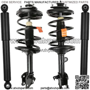 4 Set Rear and Front Quick Complete Struts Shocks Absorbers 171597 171598 344353 37218 Compatible for 1999-2004 Honda Odyssey