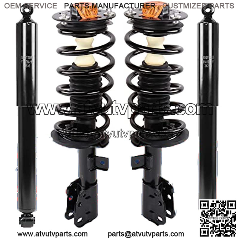 Front & Rear Complete Struts Assemblies Shock Absorbers 172527 172526 911258 Compatible with 2007-2009 Chevy Equinox Pontiac Torrent / 2008-2010 Saturn Vue