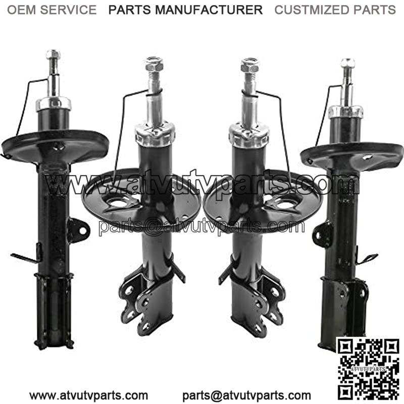 Front and Rear Complete Strut Assemblies Shocks Absorbers Compatible for 1993-2002 Toyota Corolla 1998-2002 Chevy Prizm Replace 71951 71952 71953 71954Set of 4