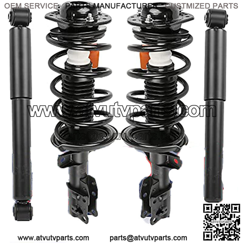 Front Rear Complete Strut Spring Assemblies Shock Absorbers 172179R 172179L 349043 Compatible for Chevrolet HHR Cobalt Pontiac (Set of 4)