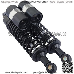 Premium Universal Motorcycle Shock Absorber Rear Suspension Air 320mm 330mm 12.6" Black Pair