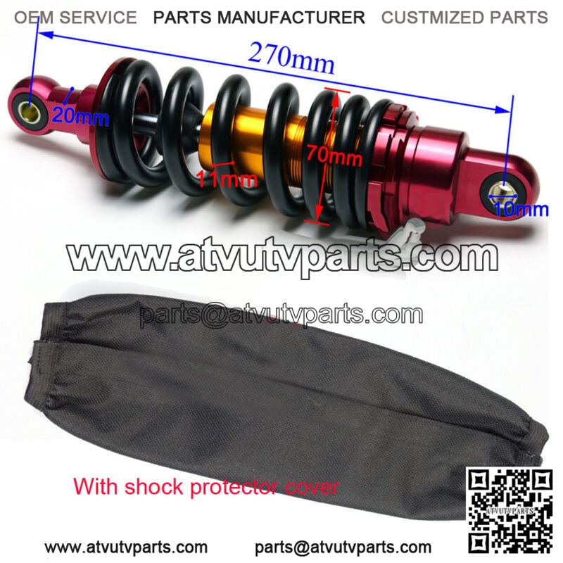 10.6" 270mm Rear Shock Absorber Dirt Pit Bike Motorcycle ATV 110cc 125cc 800lbs