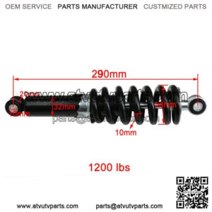 1200lbs 290mm 11.4" Rear Shock Absorber for Dirt Pit Bike Trail ATV Yamaha PW80