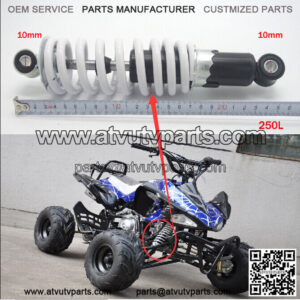 250mm 10" Rear Shock Absorber Spring For ATV Quad Bike Go Kart 4 Wheeler Buggy