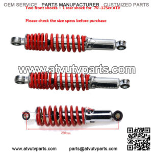 2x 290mm Front Shock Absorber + 250mm Rear Shock Suspension ATV Quad Buggy Dirt