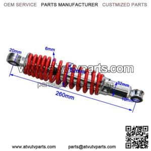 400lbs 260mm Front Shock Spring Absorber Suspension for ATV Quad Buggy Go Kart