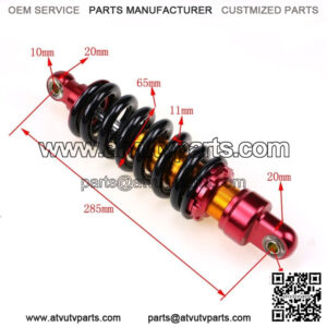 980lb 285mm Rear Shock Absorber for Pit Dirt Bike ATV Quad Buggy Taotao Coolster