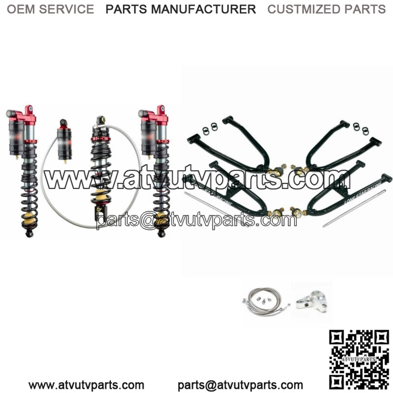 Lonestar +2 A-Arms 3 Legacy Front Rear Shocks Suspension Kit Yamaha Banshee