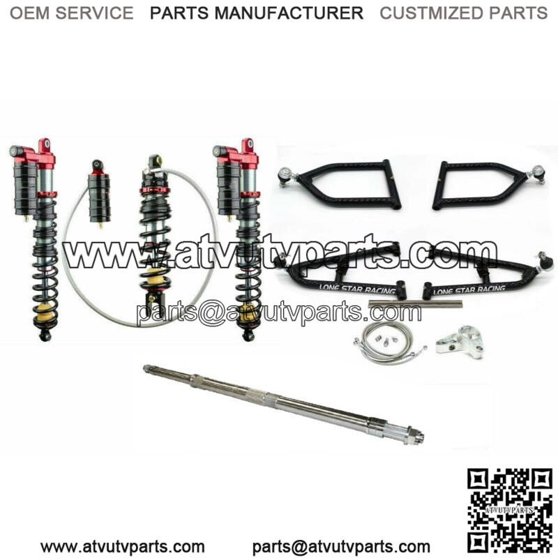 Lonestar +2 A-Arms Axle 3 Legacy Front Rear Shocks Suspension Kit Banshee