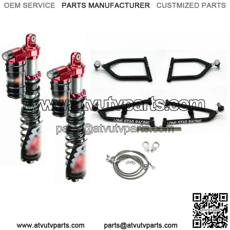 Lonestar +2 A-Arms 3 Legacy Plus Front Shocks Suspension Kit Yamaha Banshee