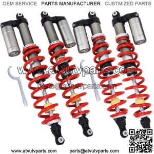 FOR POLARIS RZR 800 09-14 STAGE 5 RESERVOIR GAS FRONT & REAR SHOCKS ABSORBER SET