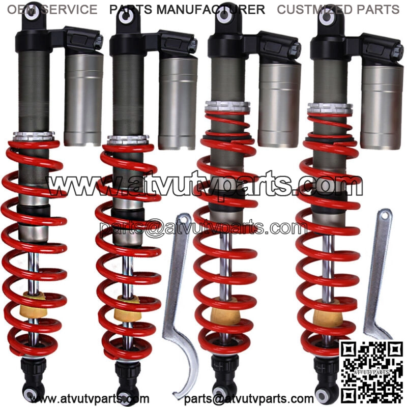 FOR POLARIS RZR 800 09-14 STAGE 5 RESERVOIR GAS FRONT & REAR SHOCKS ABSORBER SET - Image 2