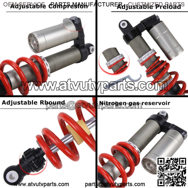 FOR POLARIS RZR 800 S RZR 4 2008-2014 STAGE 4 FRONT SHOCKS ABSORBERS ADJUSTABLE - Image 4