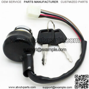 Four-wheeled bicycle key switch barrel and key 9 6-pin