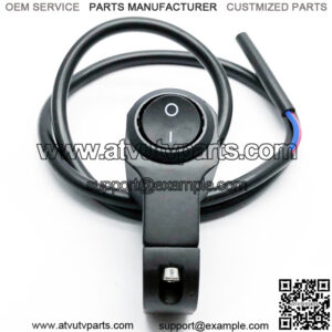 Motorcycle handlebar waterproof fog lamp spotlights 12V ON / OFF switch