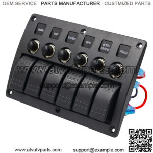 3PIN with lamp 6-position cined panel switch with lens