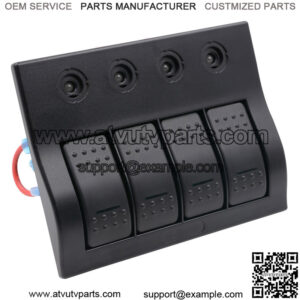 4PIN single light 4-digit 4-control two-color indicator switch cination panel
