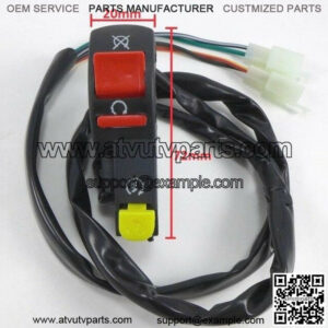 Universal 7/8" 22mm Handle Bar ON/OFF Starter Switch For ATV Scooter Dirt Bike