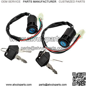 2pcs 4 Wire Universal Ignition Key Switch for Quad ATV 50cc 70cc 90cc 110cc 125cc Dirt Bike Scooter Pocket Bikes