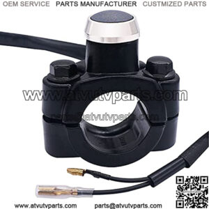 12V Motorcycle Handlebar Push Switch Engine Stop Start Kill Switch 7/8inch 22mm with Mounting Backplate for ATV,Dirt Pit Bike,Scooter,Quad Switch K-035-ZS
