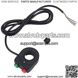 2 in 1 Motorcycle Horn Headlight Switch Handlebar Grip Control Button for Electric Bike Scooter