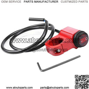 7/8 Aluminium Alloy Motorcycle Handlebar Headlight Switch Waterproof On/Off Fog Spot light Switch for 12V Motorcycles,Motorbike,ATVs,Scooter,Snowmobiles Fits 7/8" Handlebars (22mm)