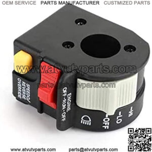 Handlebar Light Switch Fit for 2001-2005 Sportsman 4010591 Hi/Lo/Off for ATV/Motorcycle/Snowmobile/or Watercraft Beam Light/Kill/Stop Switch