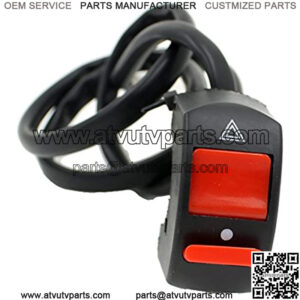 ESUPPORT Black Red Kill ON-OFF Switch For ATV Motorcycle Scooter Dirt Bike 22mm Handle Bar
