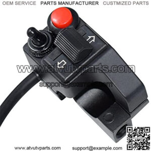 Aluminum Alloy Left Motorcycle 7/8" Handlebar Mount Horn Beam Winker Turn Signal Blinker Push Button Motorbike Switches