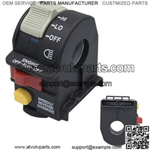 Handlebar Headlight Hi/Lo Beam Light/Kill/Stop Switch Fit for 2001-2005 Sportsman Replace OE 4010591 4010560 Used on ATV Motorcycle Snowmobile or Watercraft