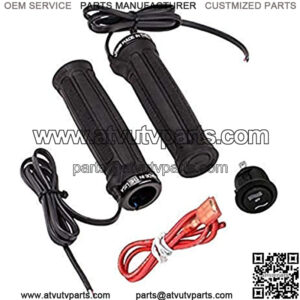 Heat Demon 215049 High/Low ATV Clamp-On Heated Grip Kit with Round Rocker Switch, Black