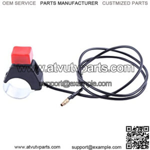 Universal Mini Moto Quad Dirt Bike Stop Kill Switch Button Fit for 22mm Handlebar 49cc Motorcycle Safety Engine Stop Flameout Switch With Line