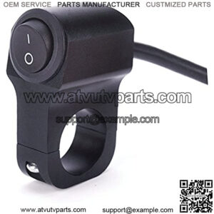 MotoCity 12V Motorcycle Handlebar Waterproof Control Switch CNC Aluminum for Under 7/8" 23mm(22mm) Diameter Handlebar (for Spotlight Headlight Electrical System) Interrupteur Moto (1105)