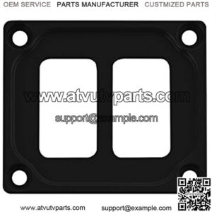 STV Motorsports Auto Dash Switch Panel for 2 Rocker Toggle Switches fits Car Truck RV UTV Marine Boat C Made in the USA (Black)