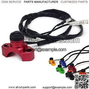 Universal Motorcycle Engine Stop Start Kill Switch Button for CR125 CRF250 CRF450 XR250 CR CRF 125 250 300 350 400 450 Dirt Bike Motorbike - Red