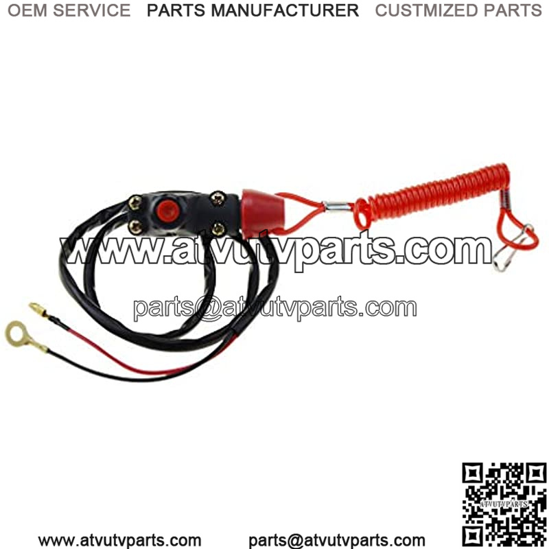 7/8" 22mm Handlebar 2 Wire Tether Kill Switch Replacement for 110cc 125cc Taotao Dirt Pit Bike ATV 4 Wheeler Quad Trail Bike - Image 5