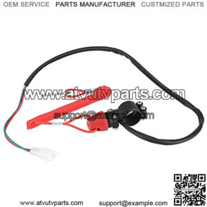 Yctze Outboard Engine Kill Switch, 22mm 7/8" Motorcycle Boat Outboard Engine Motor Kill Stop Switch W/Tether Lanyard Cord Plastic 12V DC for taotao Kill Switch Switch 7/8 Kill Switch Snowmobile Kill