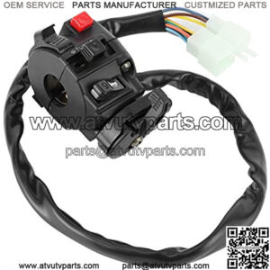 Qqmora Multifunctional Handlebar Switch Control 22mm ABS Replacement Motorcycle Handlebar Switch Handlebar Switch Durable Motorbike ATV Handlebar Switch for Motorbike