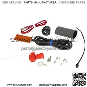 210008 ATV Thumb Warmer Kit with Round Rocker Switch, Black