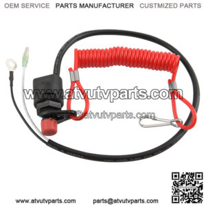 Motorboat boat side engine flameout switch with safety pull rope ATV flameout device switch