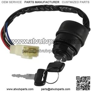 Ignition Key Switch Compatible with Kawasaki Mule 610 4X4 Kaf400 Kaf 400 2007-2016