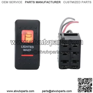 FOR CAN AM MAVERICK X3 COMMANDER DEFENDER LIGHTED WHIP ROCKER SWITCH AND BACKING
