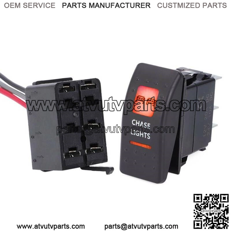 CHASE LIGHTS SWITCH WITH BLOCK - AMBER FOR CAN-AM MAVERICK X3 COMMANDER ROCKER - Image 2