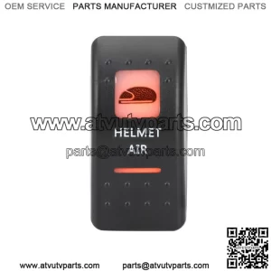 For Can Am Maverick X3 Commander Marine Rocker Switch HELMET AIR Amber LED