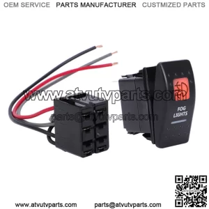 FOR CAN AM MAVERICK X3 COMMANDER ROCKER FOG LIGHTS SWITCH WITH BACKING AMBER