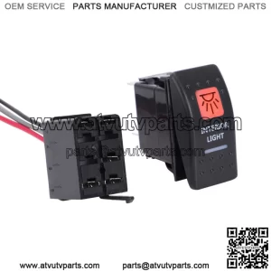 INTERIOR LIGHT SWITCH WITH BACKING - AMBER - FOR CAN AM MAVERICK X3 COMMANDER