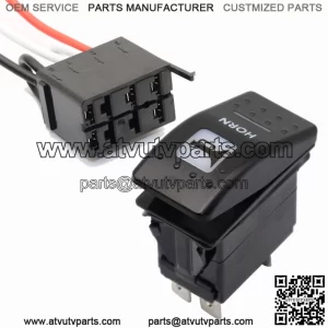 Horn Switch Rocker Amber +Harness For CAN-AM COMMANDER MAVERICK X3 DEFENDER